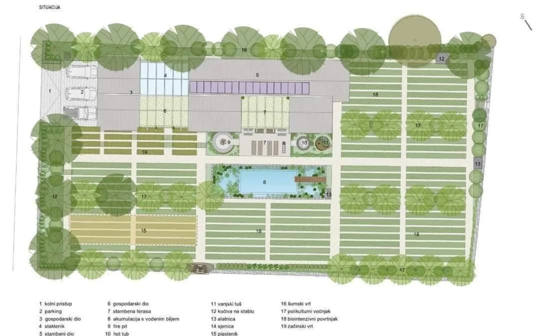 The home in its Dalmatian setting