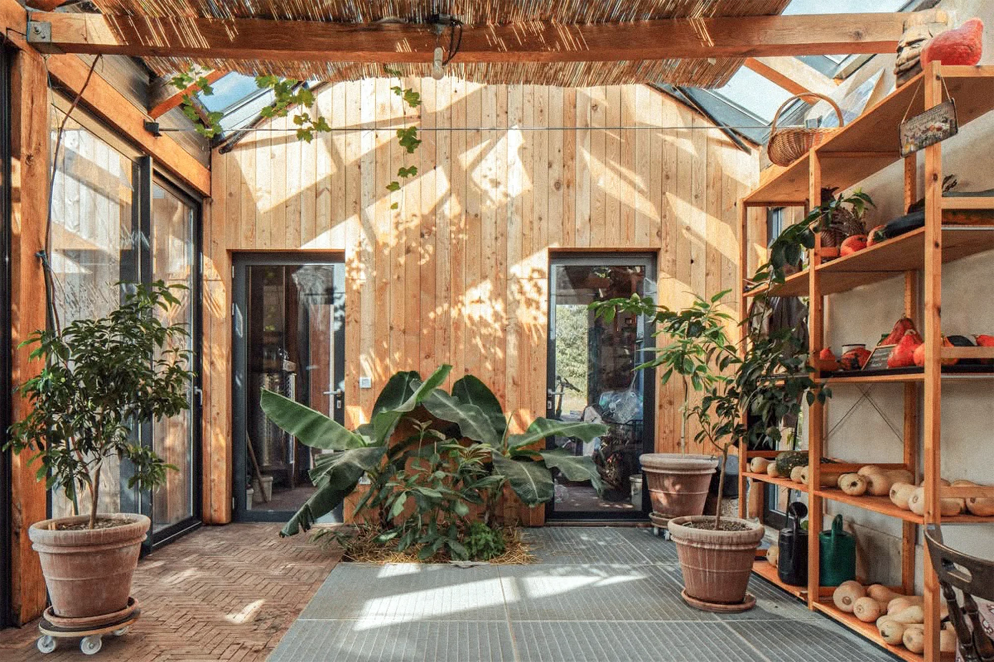 Hempcrete house and garden at Mrvica